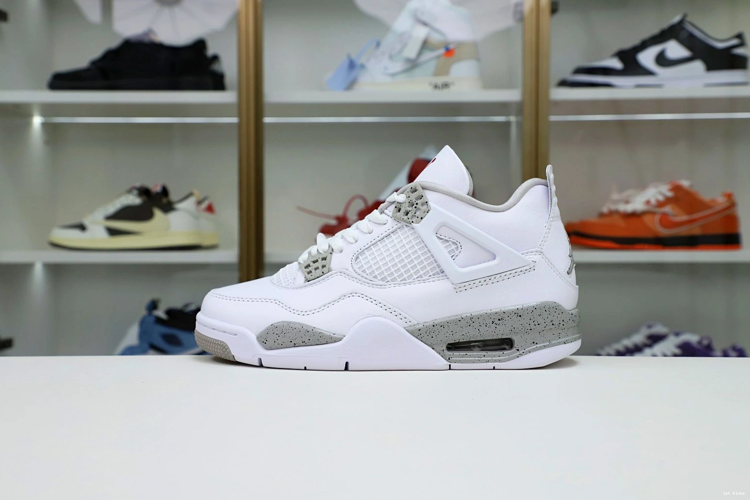 1st Kicks Shoes 'WHITE AIR 4 OREO' JORDAN RETRO 2021 Kimikick TopPick 1119